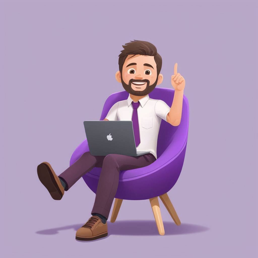 3D illustration of a marketing professional reviewing outreach results on a laptop