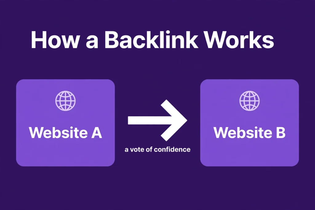How a backlink works diagram